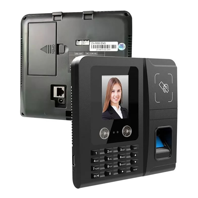 F650 Biometric Fingerprint Reader Facial Attendance Machine